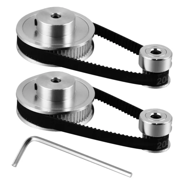 STEPPER MOTOR WHEEL Belt Pulley Kit Synchronous Robust Construction $13 ...