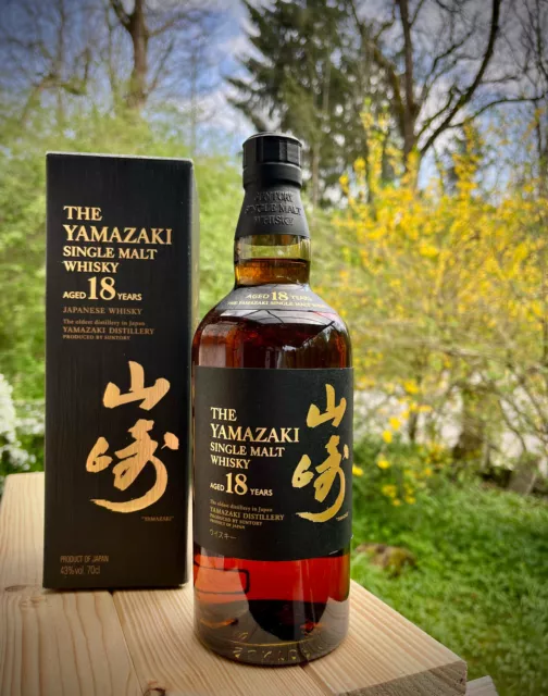 The Yamazaki 18 Year Old Japanese Single Malt Whisky + OVP - 43% ABV - Sehr rar