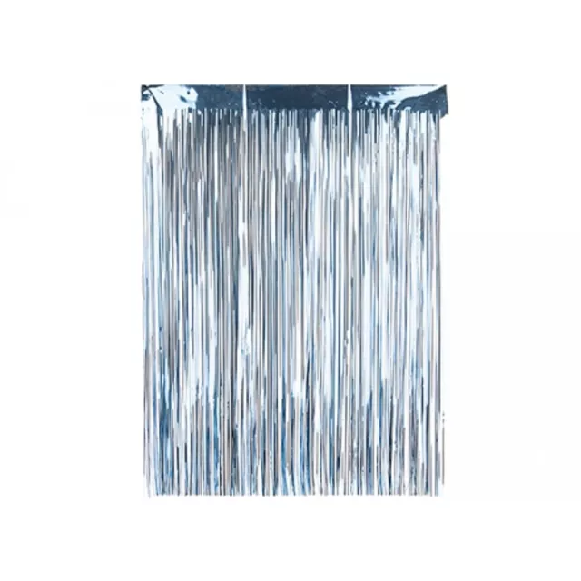 Christmas Decoration Angel Hair Tinsel Lametta Ice Blue Xmas Tree Metallic