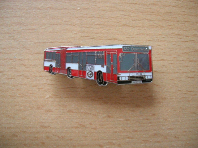 Bus Pin Van-Hoo O-Bus | Anstecknadel De Lijn 2208 | 36mm Metall Pin | Handbemalt | Sammlerstück