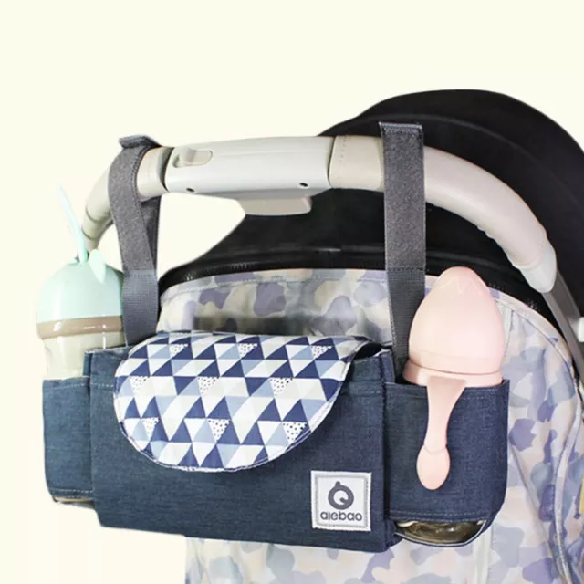 Baby Stroller Organiser Bag Mummy Pram Storage Buggy Storage Cup Bottle Holder