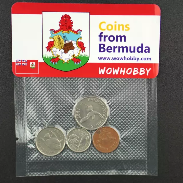 Collectible Bermudian Coin Set | 4 Unique Random Coins from Bermuda