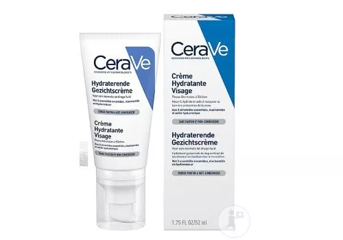 CERAVE  Crème Hydratante Visage Peaux Normales À Sèches Tube 52ml