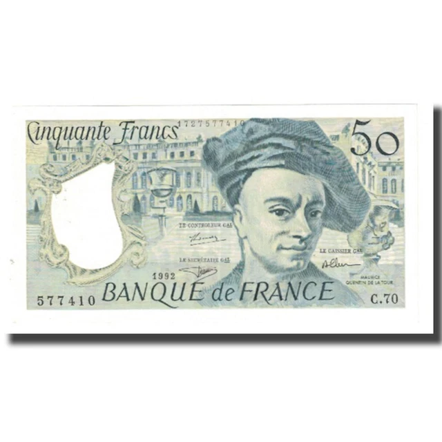 [#176009] France, 50 Francs, Quentin de La Tour, 1992, STROHL TRONCHE DENTAUD, U
