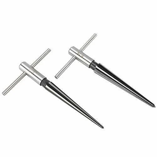 2pcs T Handle Tapered Reamer Set 1/8 " to 1/2 " & 5/32 " - 7/8 " Bridge Pin Hole