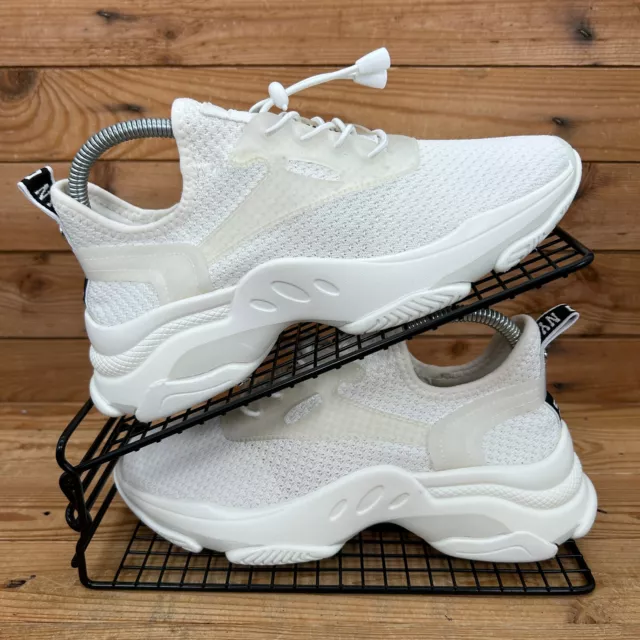 STEVE MADDEN SHOES Womens Size UK 6 Match Triple White Knit Chunky Trainers 39.97 PicClick UK