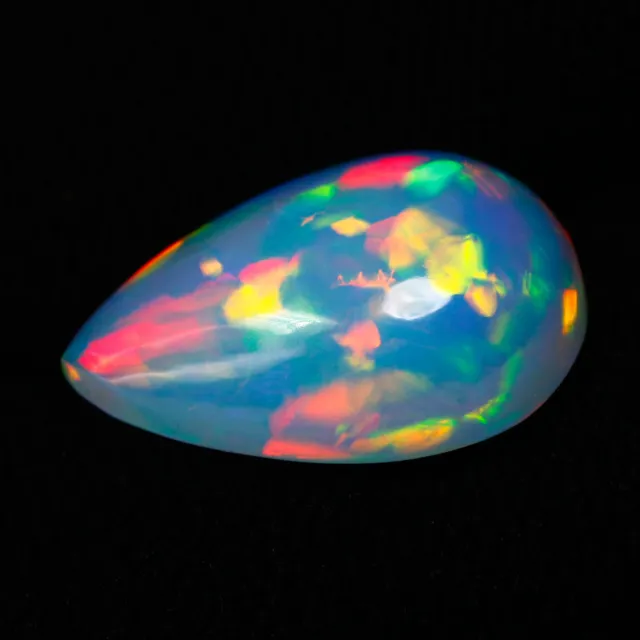5.99 Ct IGI Certified IF Rare !!! 100%Natural Rainbow Colors Play Solid Opal