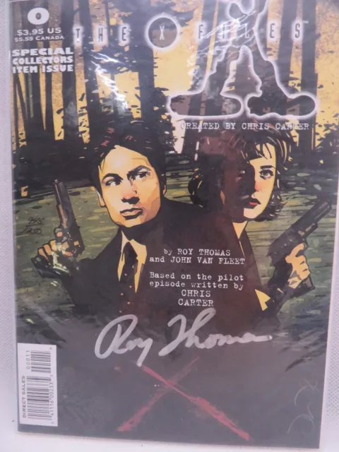 The X-Files: Season 1 #0 1st Print Topps Comics Signed By Roy Thomas No 945/1250 2