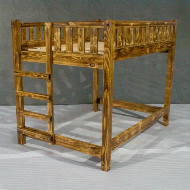 Torched Farmhouse Loft Bed - Full/Wood Reclaimed Loft Bed/Modern/Urban