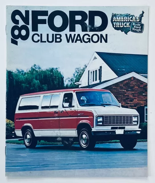 1982 Ford Club Wagon Dealer Showroom Sales Brochure Guide Catalog