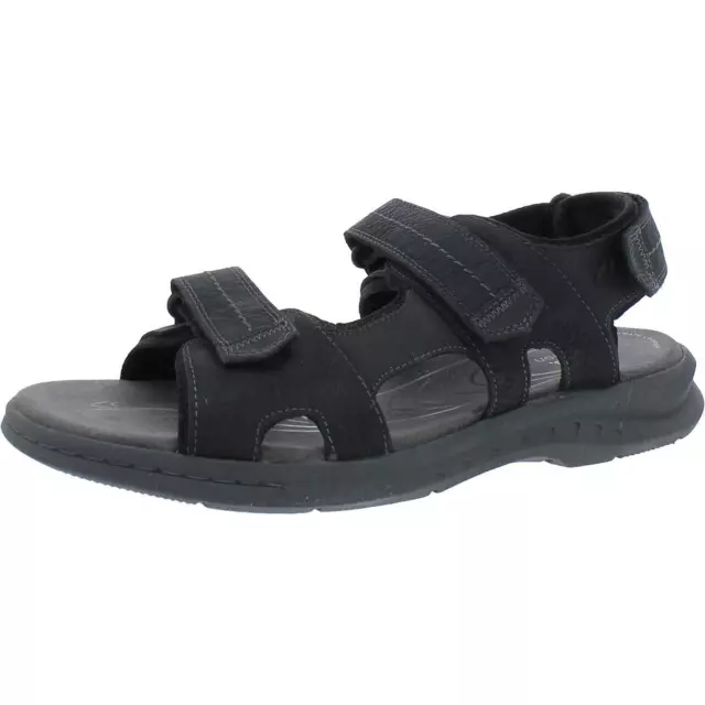 CLARKS MENS WALKFORD Walk Black Slingback Sandals Shoes 13 Medium (D ...