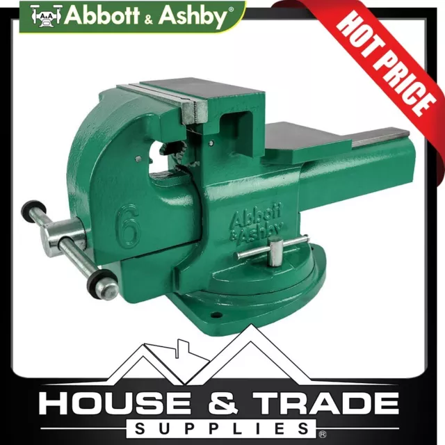 Abbott & Ashby Heavy Duty Bench Vice 150mm w/ 360º Swivel Base ATBVHD150