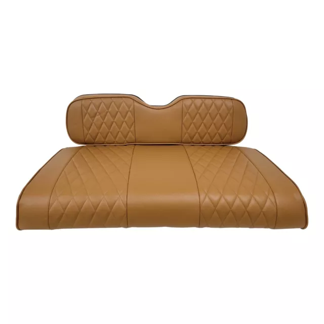 Brown EZGO Golf Cart Front Seat Cover For Valor/TXT 2014-2022, 1/2"Extra Padding