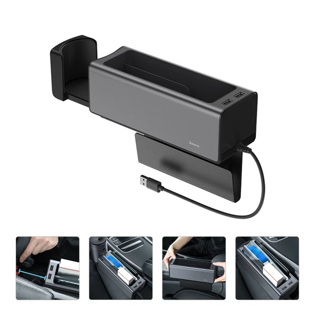 Console braccioli organizer portabevande supporto telefono 2 contenitori seggiolini auto USB
