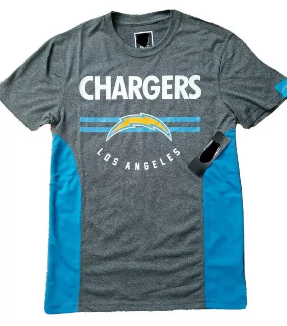 Los Angeles Chargers Mens Dri Fit Football Shirt T-Shirt S SMALL Gray Blue