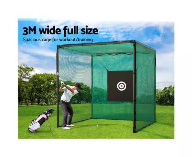 3M Golf Practice Net Hitting Cage with Steel Frame Baseball Training