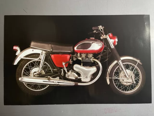 1966 Kawasaki W-1 Motorcycle Picture, Print - RARE!! Awesome Frameable