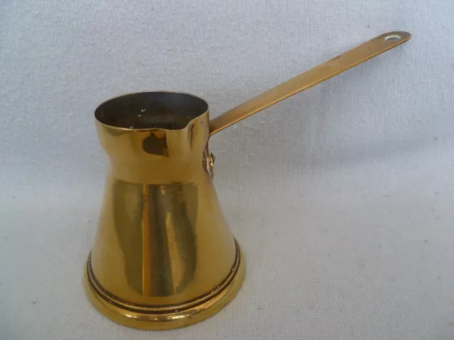 Small Vintage Brass Measuring Jug  with Handle 7cms Tall