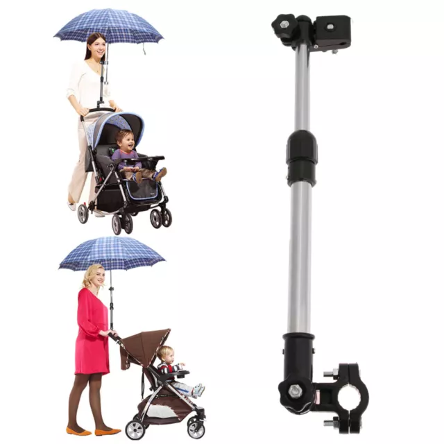 fr Baby Stroller Stand Plastic Baby Stroller Umbrella Holder Convenient for Para 2