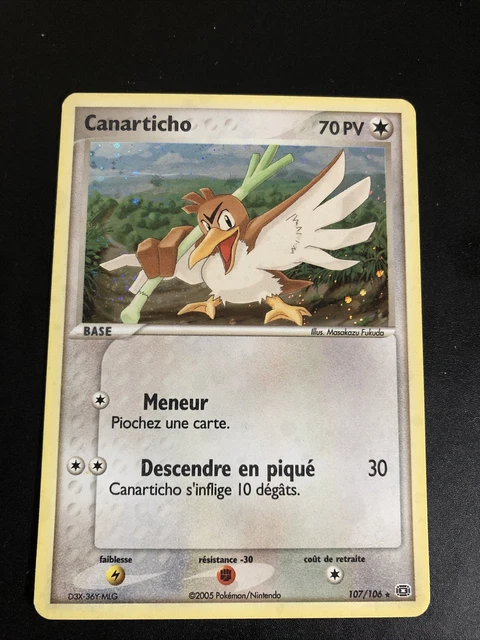 Canarticho Holo - Pokemon 107/106 Ex Emeraude Proche Du Neuf Fr