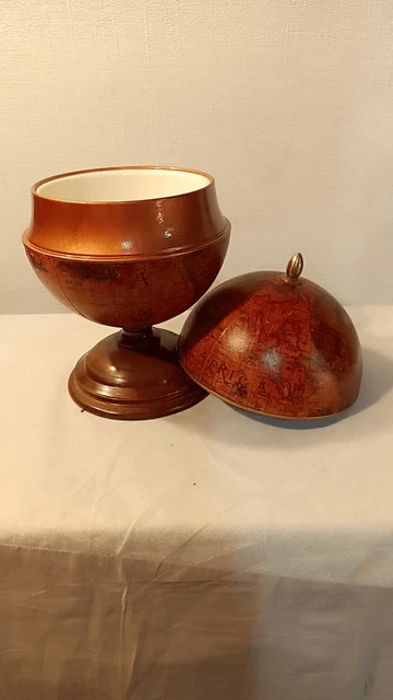 Vintage Italian made old world globe/ice bucket