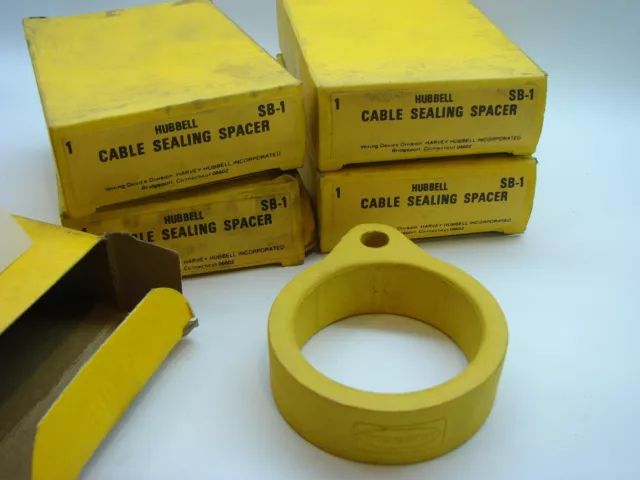 5 Hubbell SB-1 Cable Sealing Spacers Prevent Moisture Between Plug/Connector t2