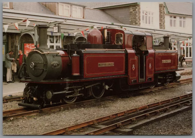 Merddin Emrys at Porthmadog Steam Railway Locomotive Postcard Unposted