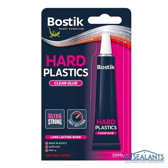 Bostik Hard Plastic Clear Glue Adhesive for Acrylics PVCu and more 20ml