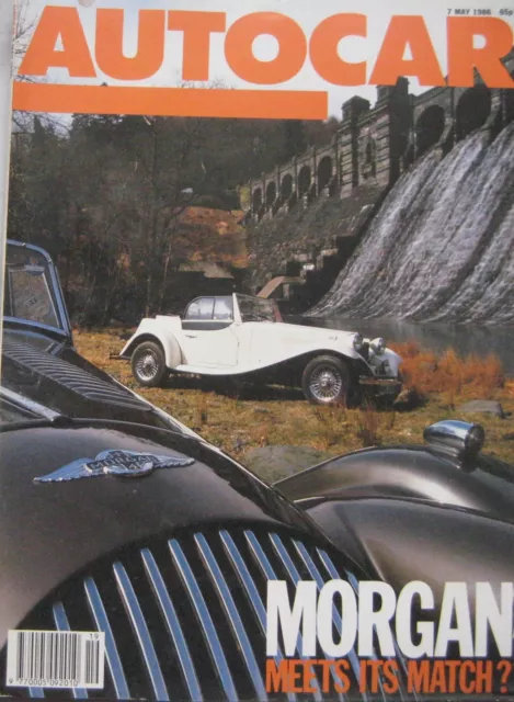 AUTOCAR magazine 7 May 1986 featuring JBA Falcon, Morgan, Renault road test