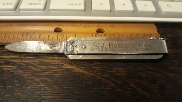 1956 Bristol Line Funny Folder Pocket Knife with  Advertising Made In Germany