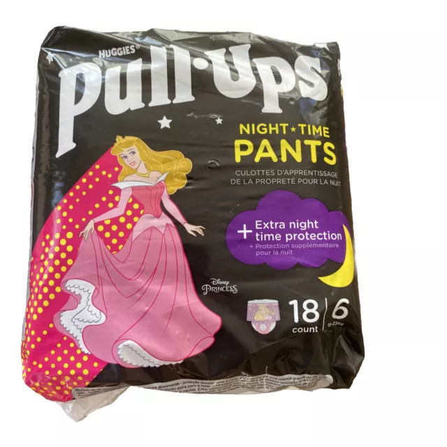 HUGGIES DISNEY PRINCESS Pull Ups - Pack Of 18 Night Time Pants: Size 6 ...