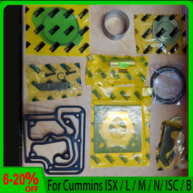 For Cummins ISX L M N  ISC B Engine Semi Truck Air Brake Compressor Repair Set