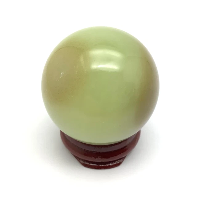 Siberian Jade Sphere Carving Vitim Brown Pistachio Nephrite Jade Siberia 44mm