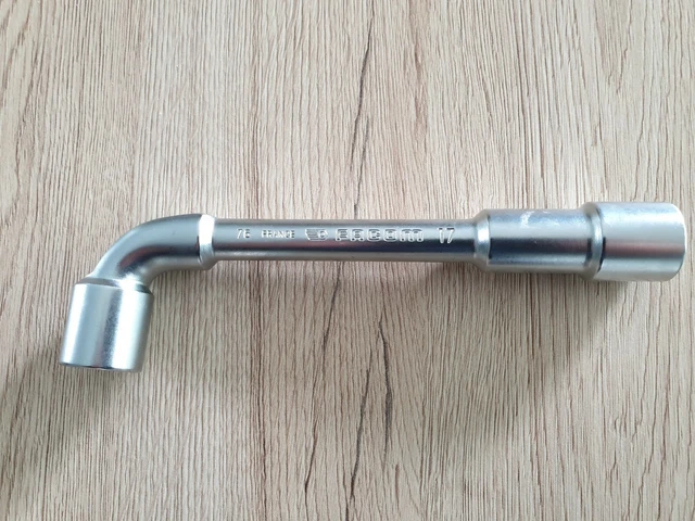 Clé à Pipe Débouchée FACOM 5/16 - 6 Pans - Tête Courte Et Longue - Chromée Satinée - Qualité Professionnelle