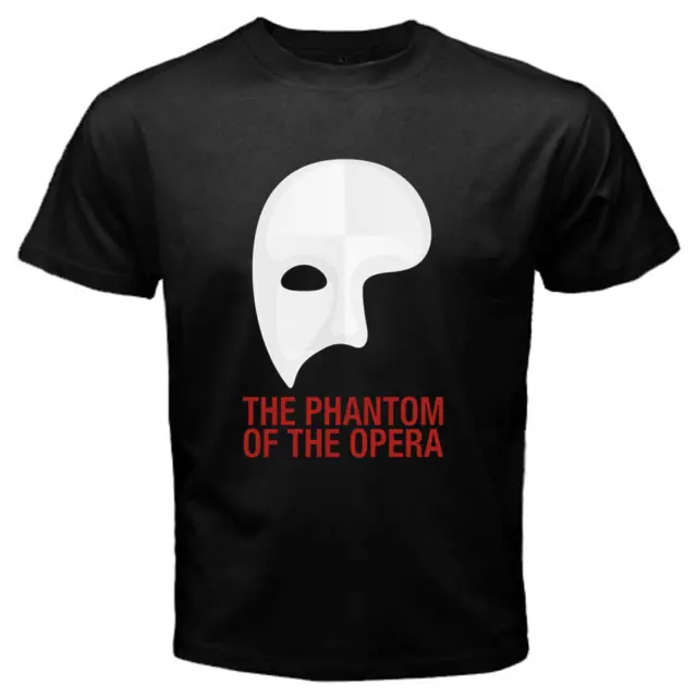 Phantom of The Opera Broadway Musical Logo Men's Black T-Shirt Size S to 3XL