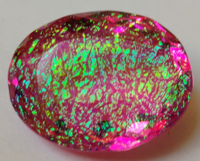 1 cabochon d'opale arc-en-ciel éthiopienne de qualité rare, 11