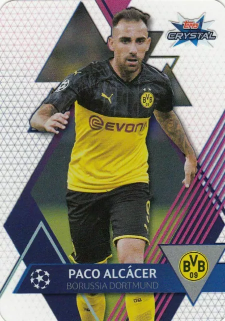 TOPPS Crystal UEFA Champions League 2019/20 #34 Paco ALCACER Borussia DORTMUND