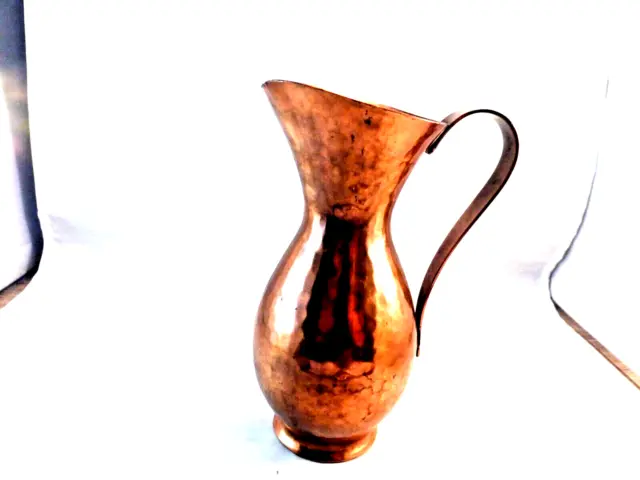 Kupfer Krug, Kanne, Vase, mit Henkel Hammerschlag 16 ZINT   Handarbeit