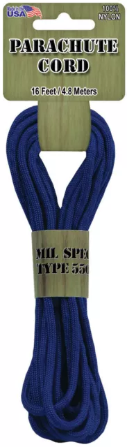 Parachute Cord 4mmx16'-Royal, PARA-1619