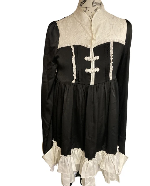 Stasera Womens Panda Maid Qi Lolita OP Dress large
