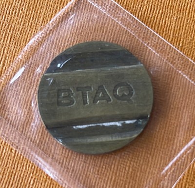 rarità Azerbaijan BAKU BTAQ in bronzo Azerbaigian GETTONE TELEFONICO 