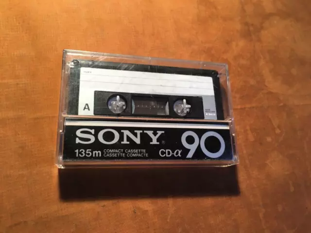 1 x SONY CD-alpha  90 Cassette,IEC II/High Position,sehr guter Zustand,1979,rare