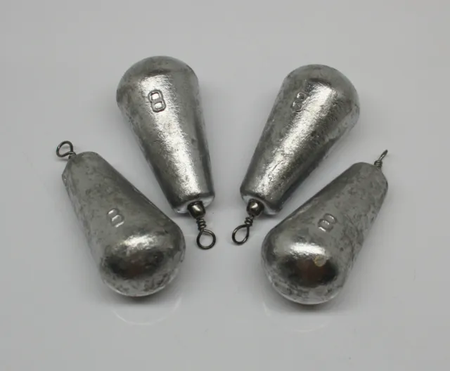 Pear Bomb Sinkers, 1/2 Oz - 24 Oz, Bulk Packs, Mixed Packs, Snapper Leads