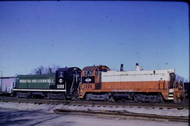 Kodachrome Original 35MM Slide Paducah & Louisville Diesel Switcher (1988) C2726