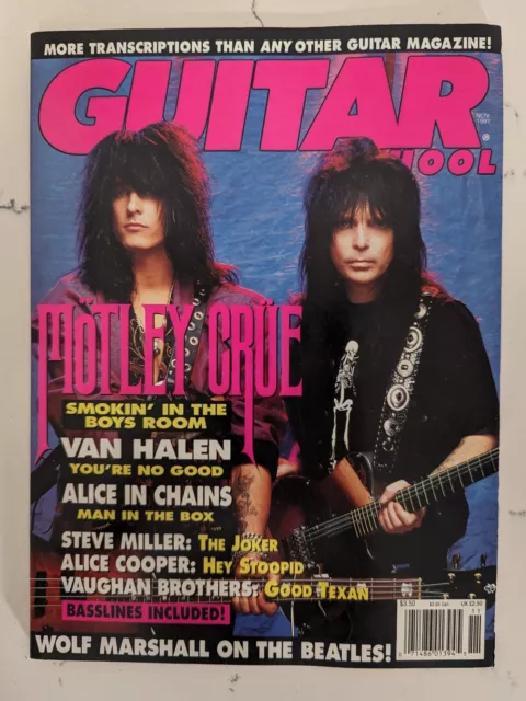 Guitar School Magazine LOT (6) 1991 (Jan, Mar, May, Jul, Sep, Nov)