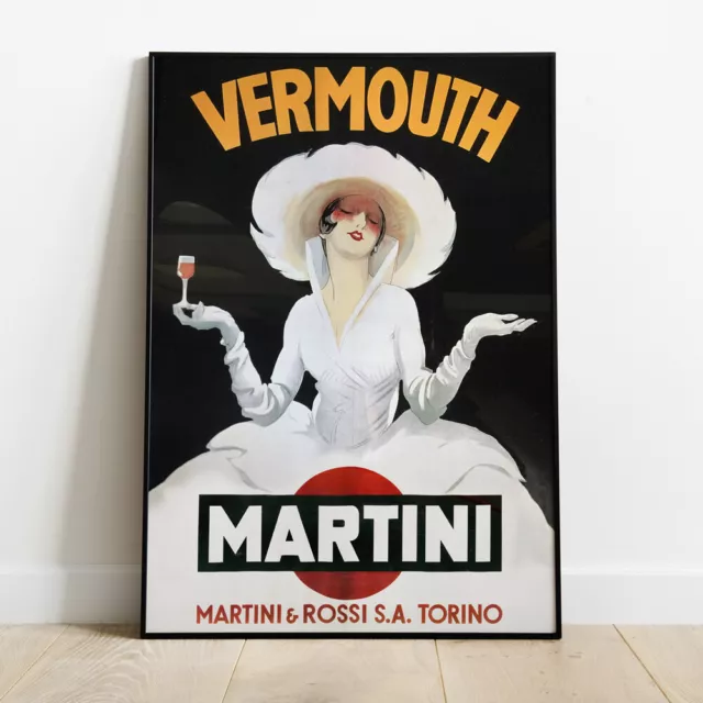 Poster Vintage Vermouth MARTINI & ROSSI Torino - Stampa Fine Art Manifesto HR