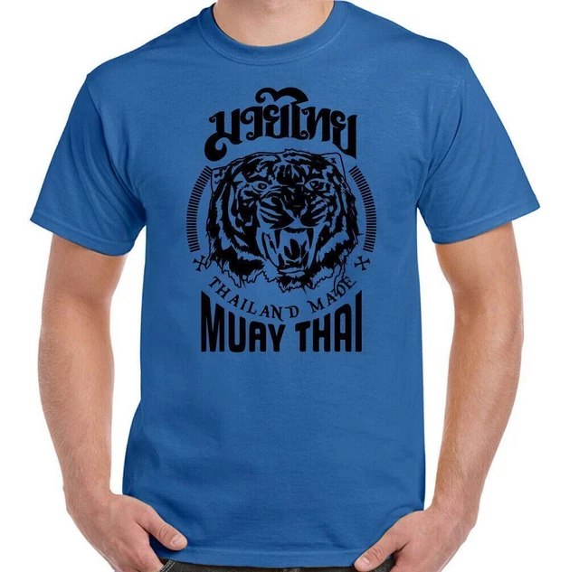 Muay Tailandese T-Shirt, Uomo Mma UFC Arti Marziali Palestra Top Tigre Guanto 9