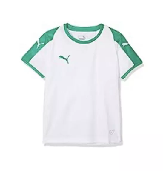 PUMA  Boys LIGA   Green & White T-shirt Age 13-14  New with tags  BNWT