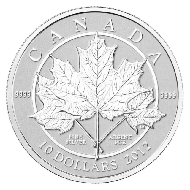 2012 Canada $10 Fine Silver Coin - Maple Leaf Forever