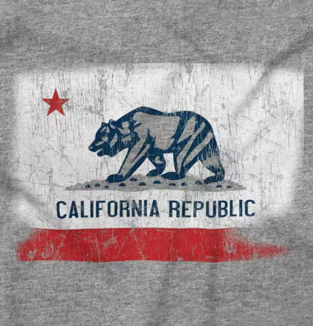 California Republic State Flag Bear Vacation Womens or Mens Crewneck T Shirt Tee 2